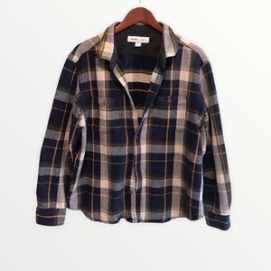 Old Navy mens plaid flannel shirt jacket